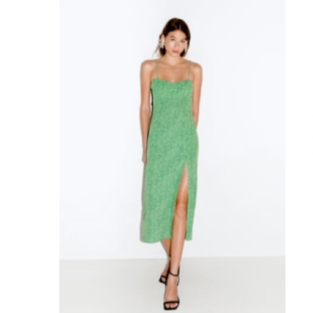 Zara Green Midi Dress